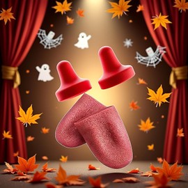 2Pcs Realistic Fake Tongue Magic Trick Props, Halloween Magician Fashion Accessories, Prank Kit