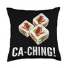 Ca-Ching Bau Cua Tom Cua Vietnamese Board Game Throw Pillow