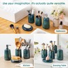 vancasso Green Bathroom Accessories Set, Ceramic Soap Dispenser and Toothbrush