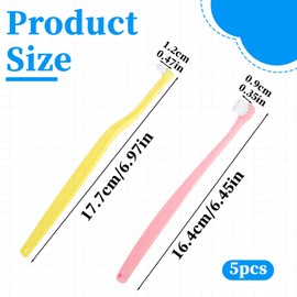 5 Pack Dog Toothbrush for Small Breeds Mini Head Pet Toothbrush Cat Tooth Brush Extra Soft Bristles Deep Clean Kit for Puppy, Kitten, Small Dog & Cat, Independent Packaging Portable Travel Friendly