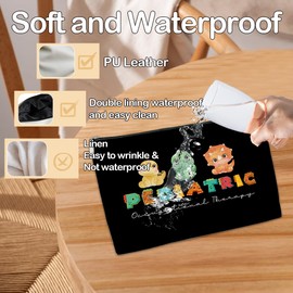 JioJio Chan Occupational Therapy Pediatric Worker Gift, Occupational Therapist Thoughtful Makeup Bag, Travel Toiletry Bag, Gifts for Coworkers Friends, PT PTA OT PU Leather Organizer