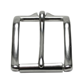 VP Leather Belt Buckle Elegant Stainless-Steel Nickel Free 100-Year Warranty (Stainless-Steel, 1-1/2")