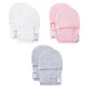 HAPIU Baby Mitten, 3 pack, Full Blush&Cloud&Gray Heather, 3-6 Months