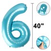 40 Inch Light Blue Number 26 Digital Balloon,Jumbo Mylar Foil