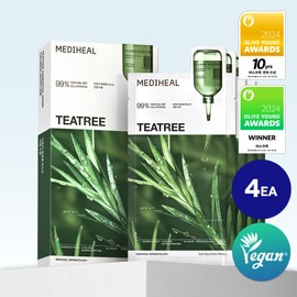 MEDIHEAL Tea Tree Essential Mask Sheet Calming Moisture 4ea - MEDIHEAL Tea Tree Essential Mask Sheet Calming Moisture 4ea