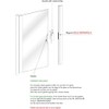 TechnologyLK Gordon Glass® 3" Oil Rubbed Bronze Frameless Shower Door