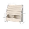 CHOEZON Kids Bookshelf with 4-Tier Oxford Slings, Kids Book Rack