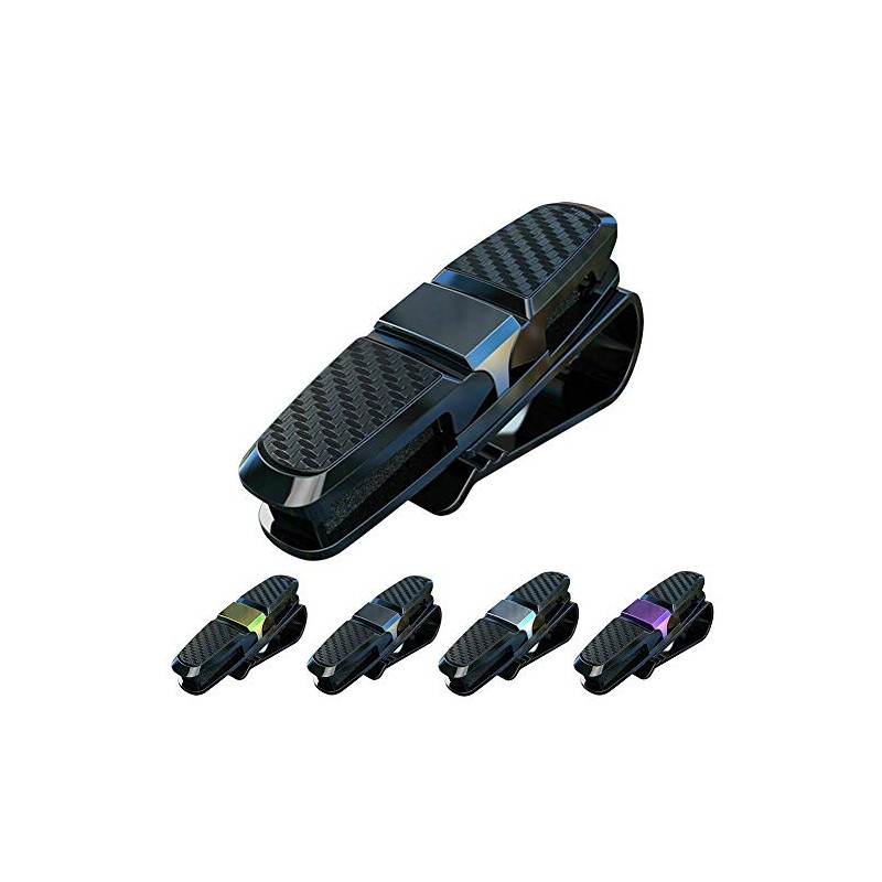 Riloer Car Sun Visor Sunglasses Card Ticket Holder Clip