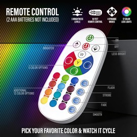 JAMBO 17-Color Changing LED Motion Lamp with Remote, 16" LED Light for Kids Teens and Adults, Night Light Nightlight, Magma Lamp, Home Decor, Relaxing Light for Bedroom Living Room Office Kitchen