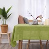 Deconovo Rectangle Fabric Faux Linen Large Table Cloth Water Resistant