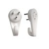 Bulk Hardware Medium 30mm (1.3/16 inch) White Nylon Non-Trace Hardwall