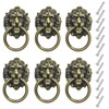 YankMooM 6 Pack Lion Head Knob Pull Handle Metal Drawer
