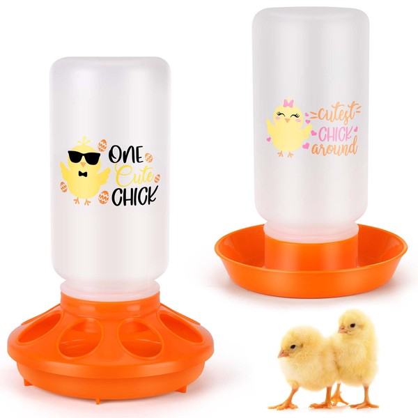 ‎Tgeyd Chick Feeder and Waterer Kit - Chicken Coop Accessories