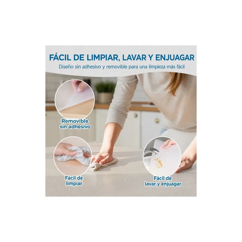 Pack 2 Forros Protectores Cajones Antiderrapantes 30x300cm