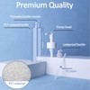 Apstaqeoo 3Pcs 200ML Empty Lotion Dispenser Refillable Clear Plastic Oval
