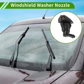 HOPESPANNER No.986302E500 Windshield Washer Nozzle for Hyundai Tucson 2005-2010 Black Front Windshield Spray Nozzles Wiper Spray Washer Jet Plastic 1 Set