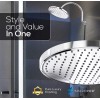 Sparkpod Large 10" Rain Shower Head Rainfall Shower with High