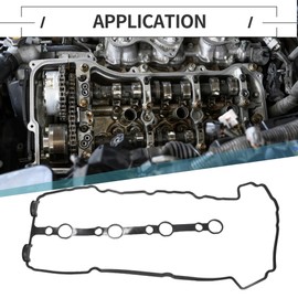 Motoforti Valve Cover Gasket, Cylinder Head Valve Seal Gasket, for Suzuki SX4 RW420 GYA51S 2.0L 4 Cyl, MP, J20B, 16V, VVT, DOHC, Rubber, No.1118978K00, Black