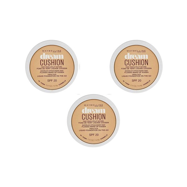 Maybelline New York Foundation dream cushion 40 Fawn, Pack of