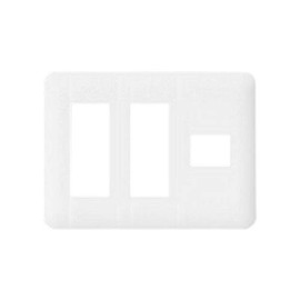 Panasonic Cosmo Series Wide 21 Simple Fireproof Outlet Plate for 7 Cos, White WTF7707W