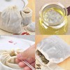 AKOAK 20 Pcs 4 x 3 Inches Muslin Drawstring Bags,Natural