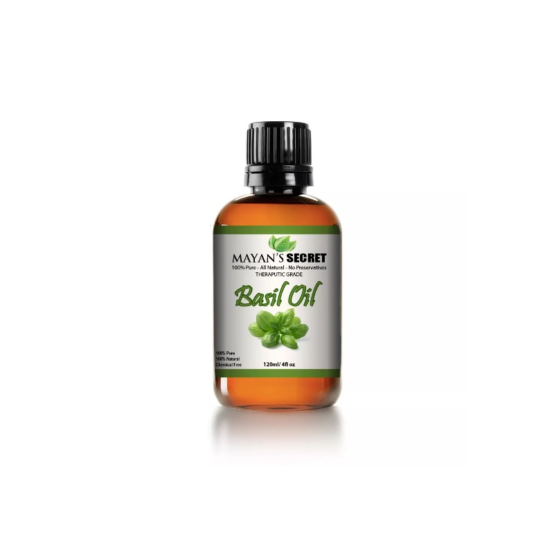 Basil Essential Oil (100% Pure & Natural) - Huge 4oz