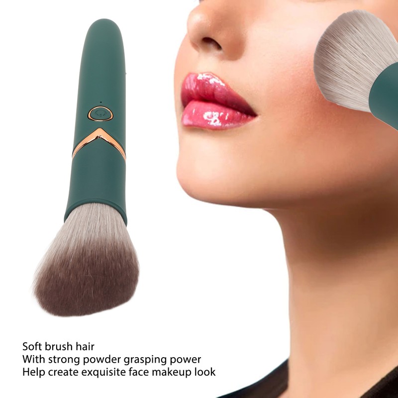 USB Rechargeable Makeup Brush 10 Gears Soft Fluffy Hair Electric