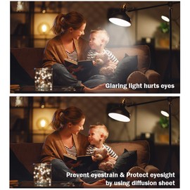 Adhesive Diffusion Film 8.2x11.8inches/ 21x30cm Soft Light Sheet Lighting Diffuser Filter for Softening Led Lights, 3 Pack