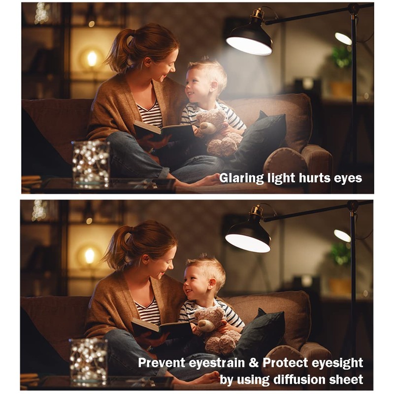 Adhesive Diffusion Film 8.2x11.8inches/ 21x30cm Soft Light Sheet Lighting Diffuser