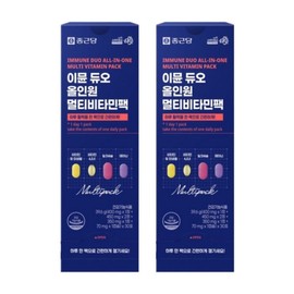 Chong Kun Dang Immune Duo Multivitamin Pack (2 packs for 30 servings) / 종근당 이뮨 듀오 멀티비타민팩 30회분 2개