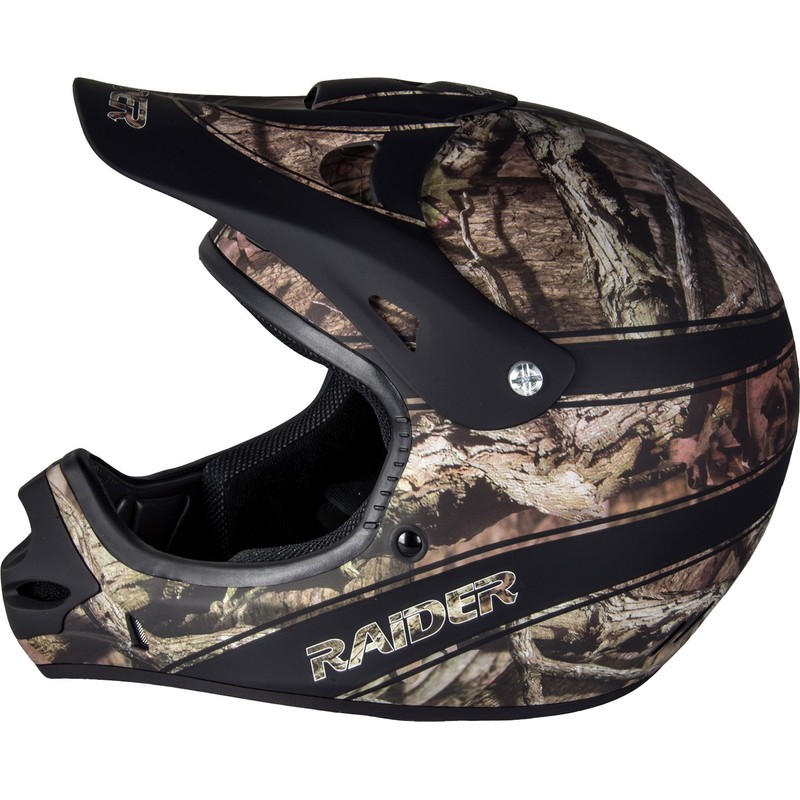 Raider Ambush Mossy Oak Unisex-Adult MX Off-Road Helmet (Break-Up Infinity