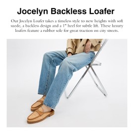 Coach Women's Straw Jocelyn Backless Loafer Slipper, Charcoal, 9