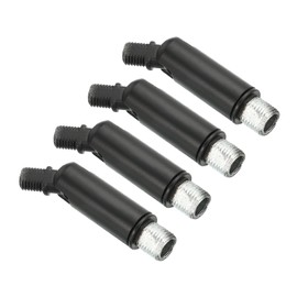 PATIKIL Sloped Ceiling Light Adapter, 4 Pack 180/350 Degree M10 M8 Thread Chandeliers Ceiling Pendant Lighting Adapter for Angle or Irregular Ceiling, Black