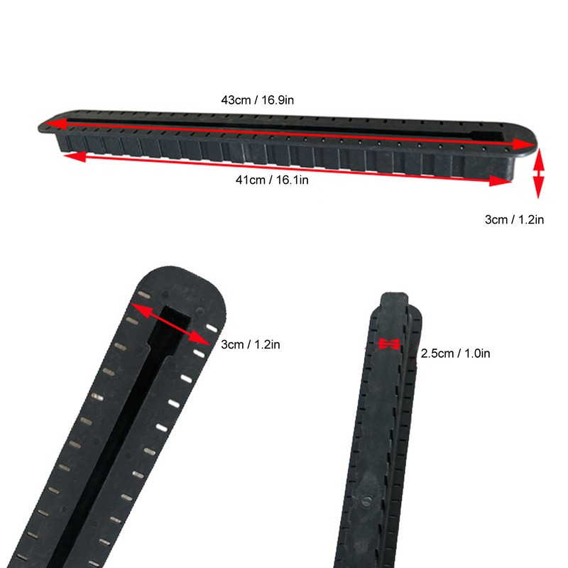16.9in PVC Surfboard Fin Box Replacement Universal Surfing Longboard Accessories