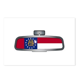 CafePress Driving Through Georgia Postcards (Package of 8), 6"x4" Printed Note Card