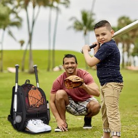 Baseball Bag Youth - Baseball Backpack Youth Softball Backpack with Shoe Compartment,Large Capacity Baseball Bat Bag for Helmets, Shoes, Bats - Perfect for Competition