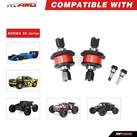 RCAWD 2PCS 43t EXB Differential 12t Input Gear Limited Slip F/R Diff Set for Arrma 1/7 Fireteam Limitless Infraction Felony Mojave 1/8 Typhon Kraton Outcast Talion Notorious 6S Series Upgrades Part