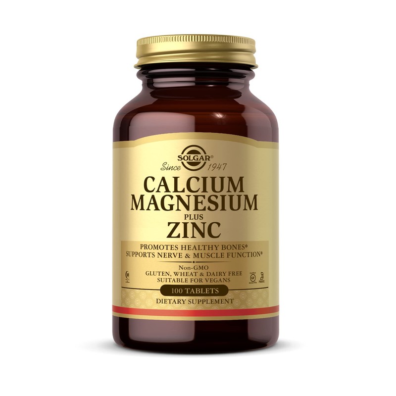 Solgar® Calcium Magnesium Plus Zinc Tablets - Pack of 100