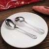 KEAWELL Pearl Edge 4-Piece Premium Spoon Set, 18/10 Stainless Steel,