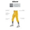 Alleson Athletic Boys' Youth Integrated Football Pant, Gold, XX-Large