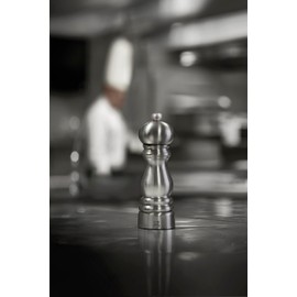 PEUGEOT - Macinasale Paris Chef u'Select 18 cm - 6 gradi di macinatura preimpostati - Innovativo meccanismo di macinazione Zirlion per sale fine polvere - In acciaio inox - Know-how francese