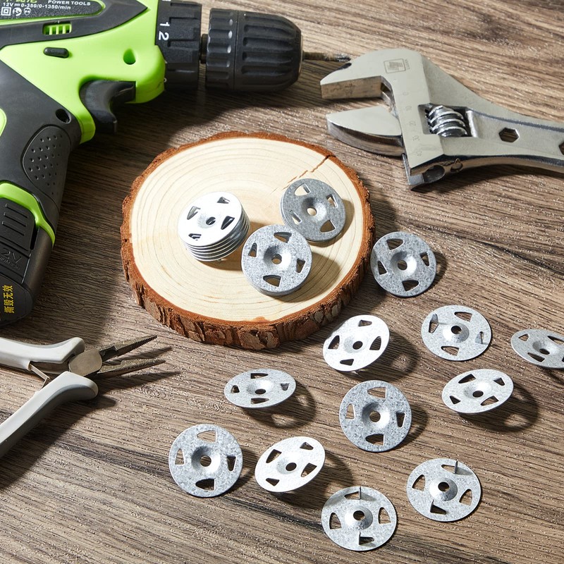Washers for Installation of Foam Board Panels 1-1/4 Inch Galvanized