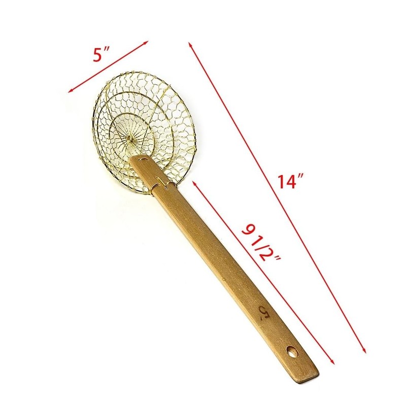 5" Round Brass Spider Strainer Sunrise Kitchen Supply