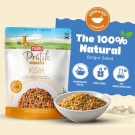 Duru Ready Bulgur Salad, 8,8 Ounces, Open & Eat, 100% Natural, Non-GMO, BPA Free, No Trans Fat, No Preservatives