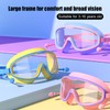BINGONE HD children's large frame waterproof and anti-fog swimming goggles,