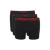 Emporio Armani Men's 3 Pack Stretch Cotton Boxer Briefs, Black/Red,