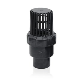 Ball Foot Valve, Foot Valve, Backflow Prevention Foot Valve, 1.0 inch (2.5 cm), Socket Type Foot Valve, Strainer, For Connecting PVC Pipes, Pump Check Valve, Bottom Valve, Black