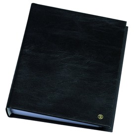 Rillstab Original Display Book (50 Transparent/Clear Pockets) | A4 Front Page Ring Binder Portfolio & Project Presentation Folder for Meetings & Conferences| Poly Clear Pocket Folder | Black | 99454