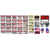 215_Decals RC 1/10 Scale Warning Decal Stickers Axial Crawler Graphic