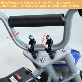 CILOYU Universal Mini Bike Handlebar Risers 22mm 7/8" Motorcycle Handlebar Risers Compatible with Coleman BT200X RB100 Mega Moto 80 105 Motovox MBX10 MBX11 TaoTao DB100 Pit Dirt Bike Powersports Parts
